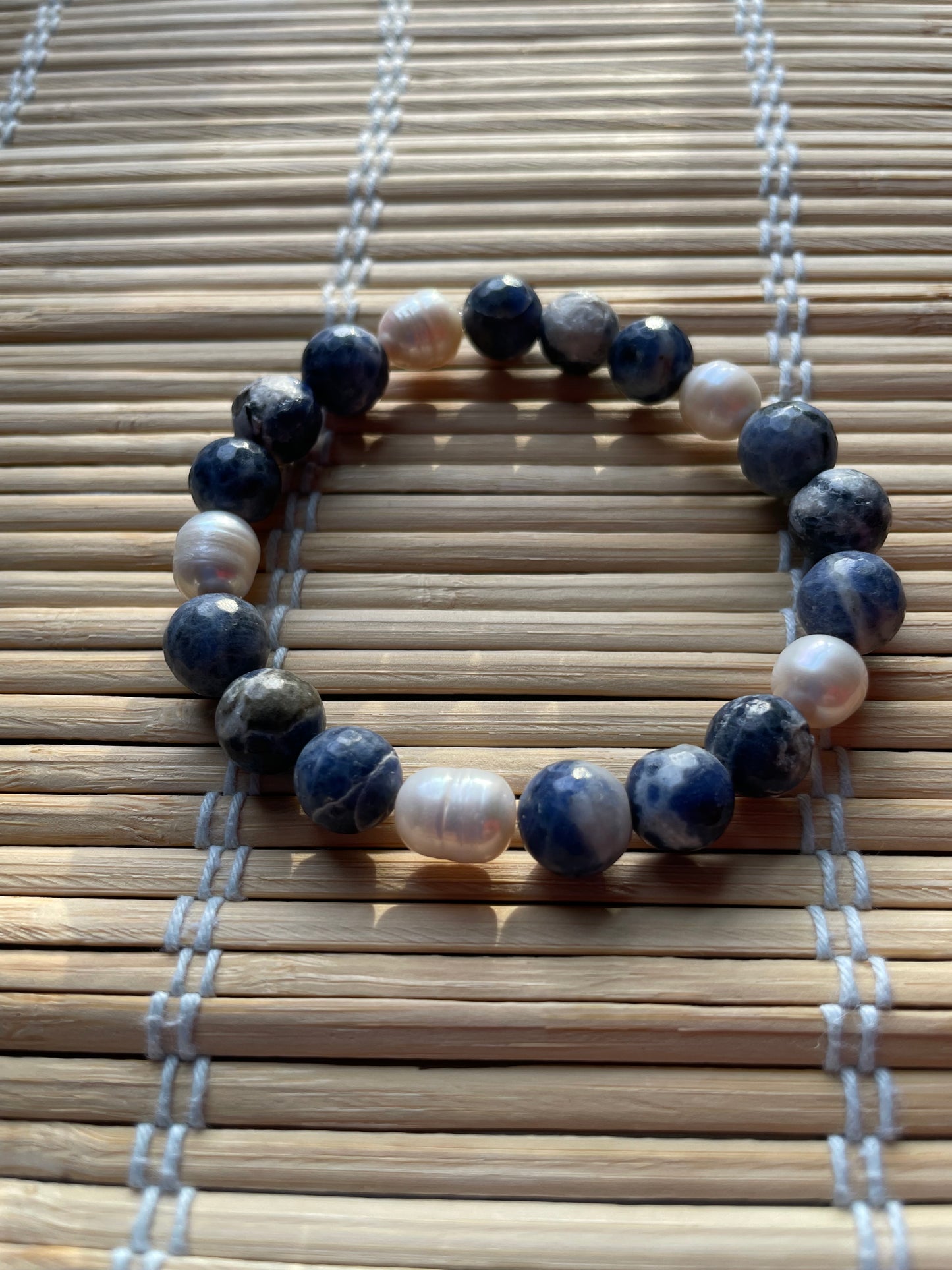 Sodalite X Freshwater Pearls