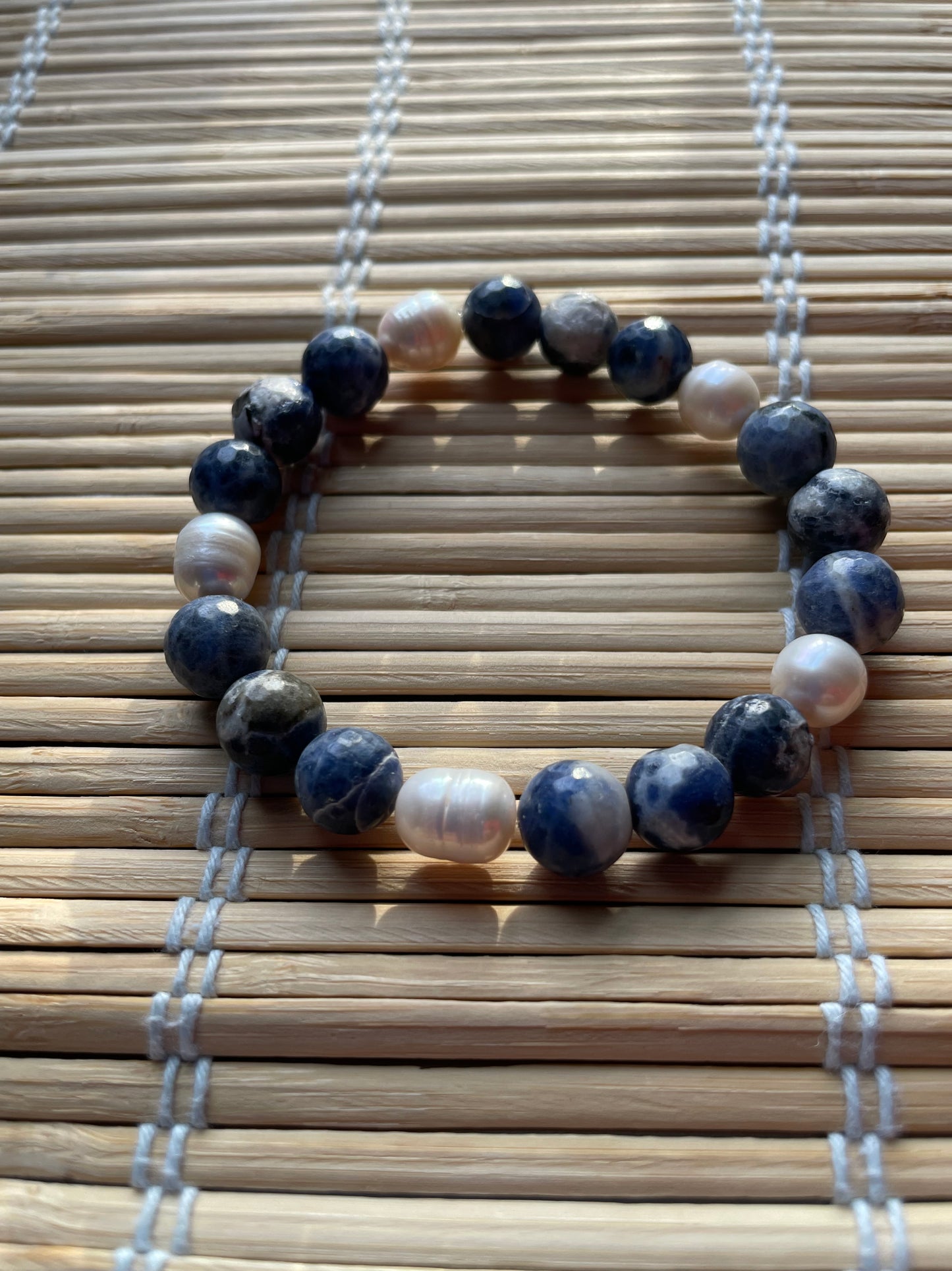 Sodalite X Freshwater Pearls