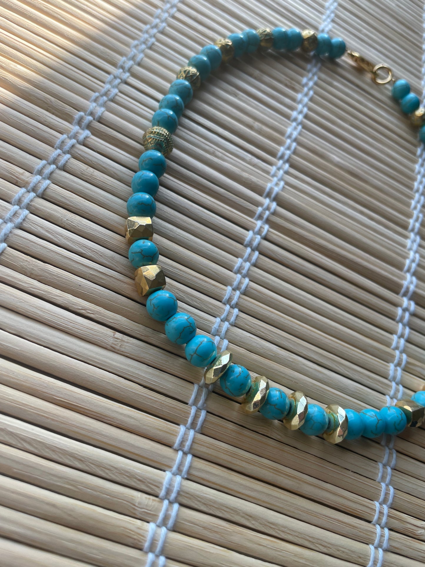 Turquoise X Hematite