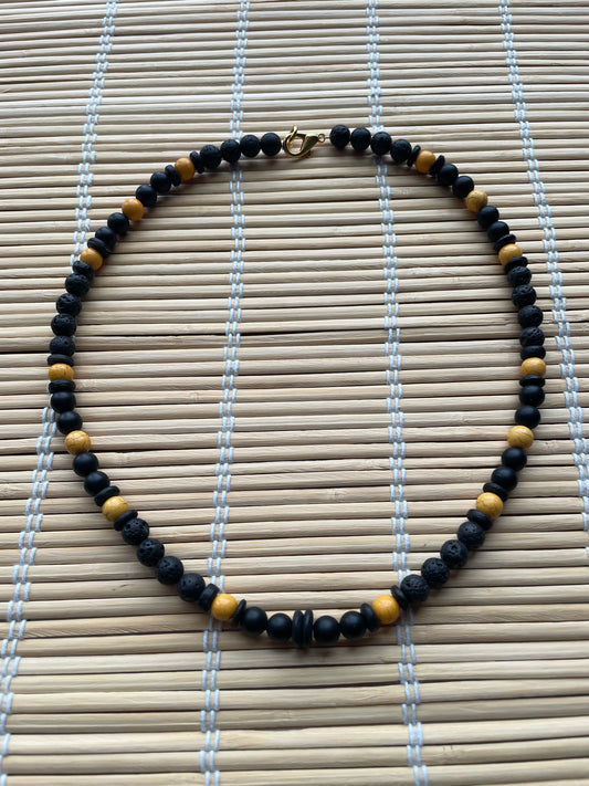 Matte black onyx Necklace