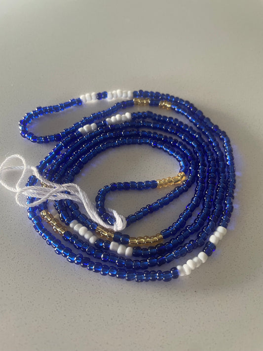 Sea blue waistbeads