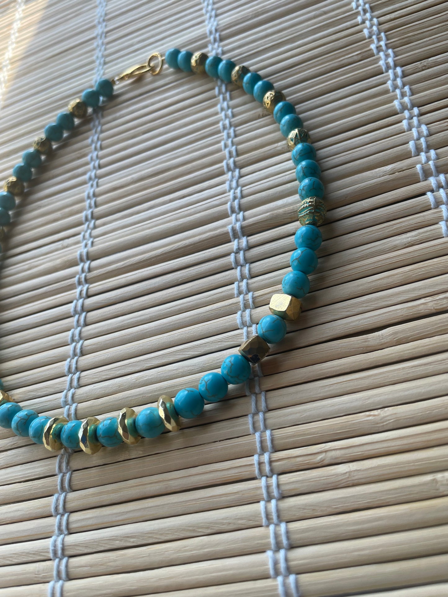 Turquoise X Hematite