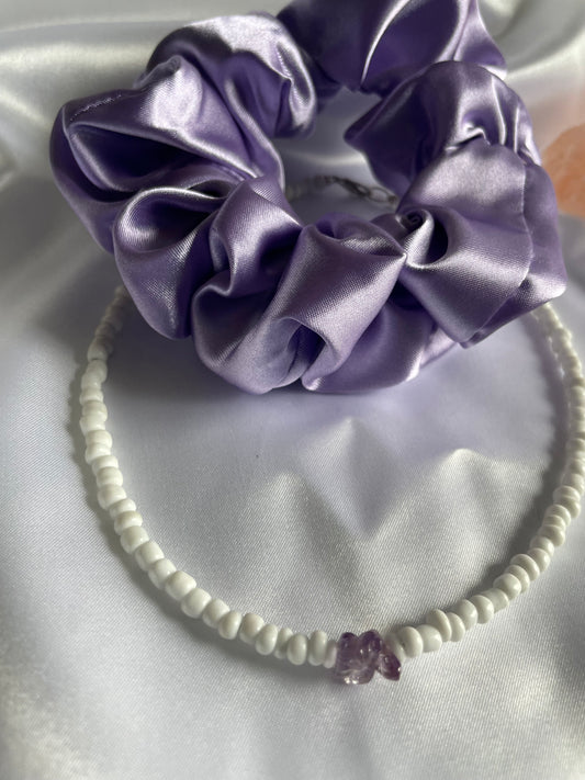 Satin scrunchie (Lilac)